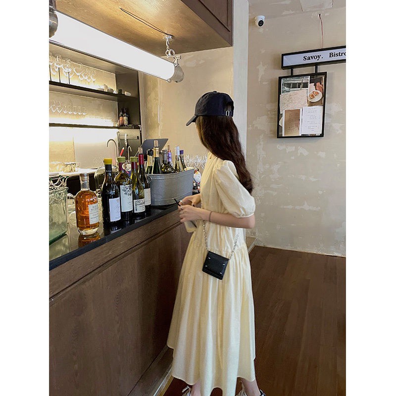 Váy học viện tay phồng ngọt ngào, đáng yêu của phụ nữ mùa hè 2021 mới mang phong cách vintage nhẹ nhàng của phụ nữ "xuất xưởng trong vòng 15 ngày" | BigBuy360 - bigbuy360.vn