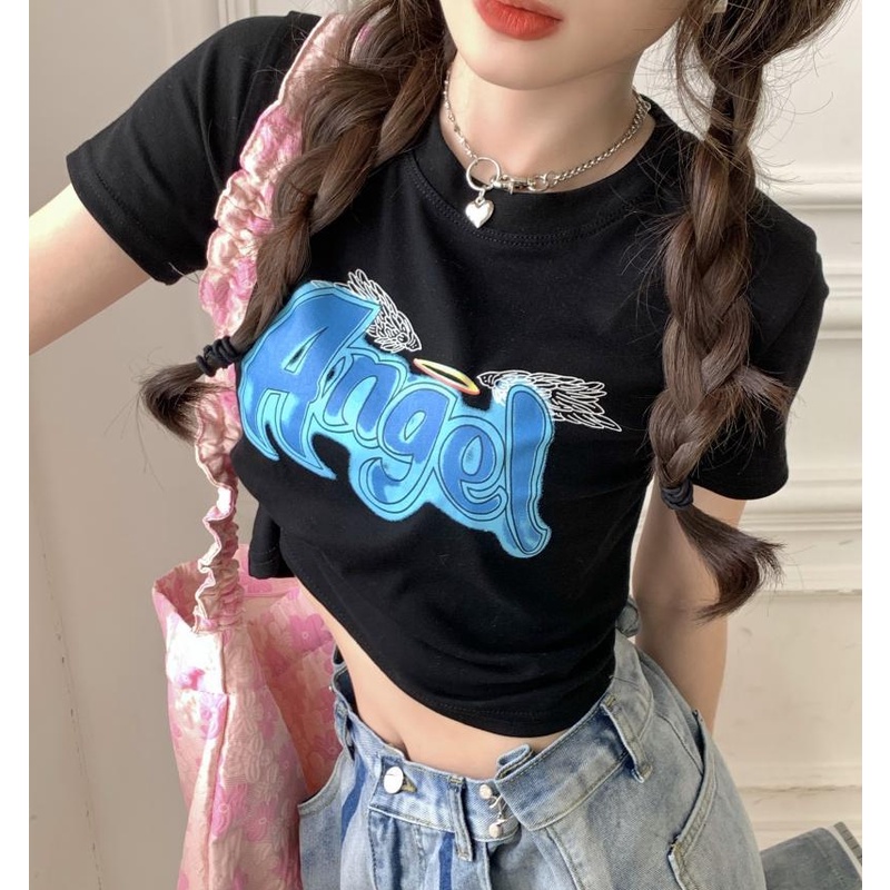 Áo Thun Tay Ngắn Màu Sắc Thời Trang Dành Cho Nữ