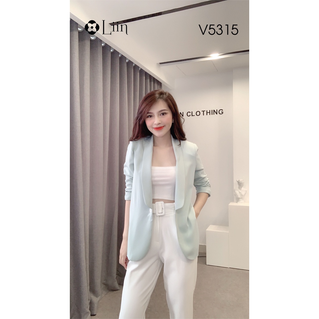 Áo Vest nữ cao cấp thiết kế dáng suông Tay lỡ Nhún phong cách sang trọng Liin Clothing V5315