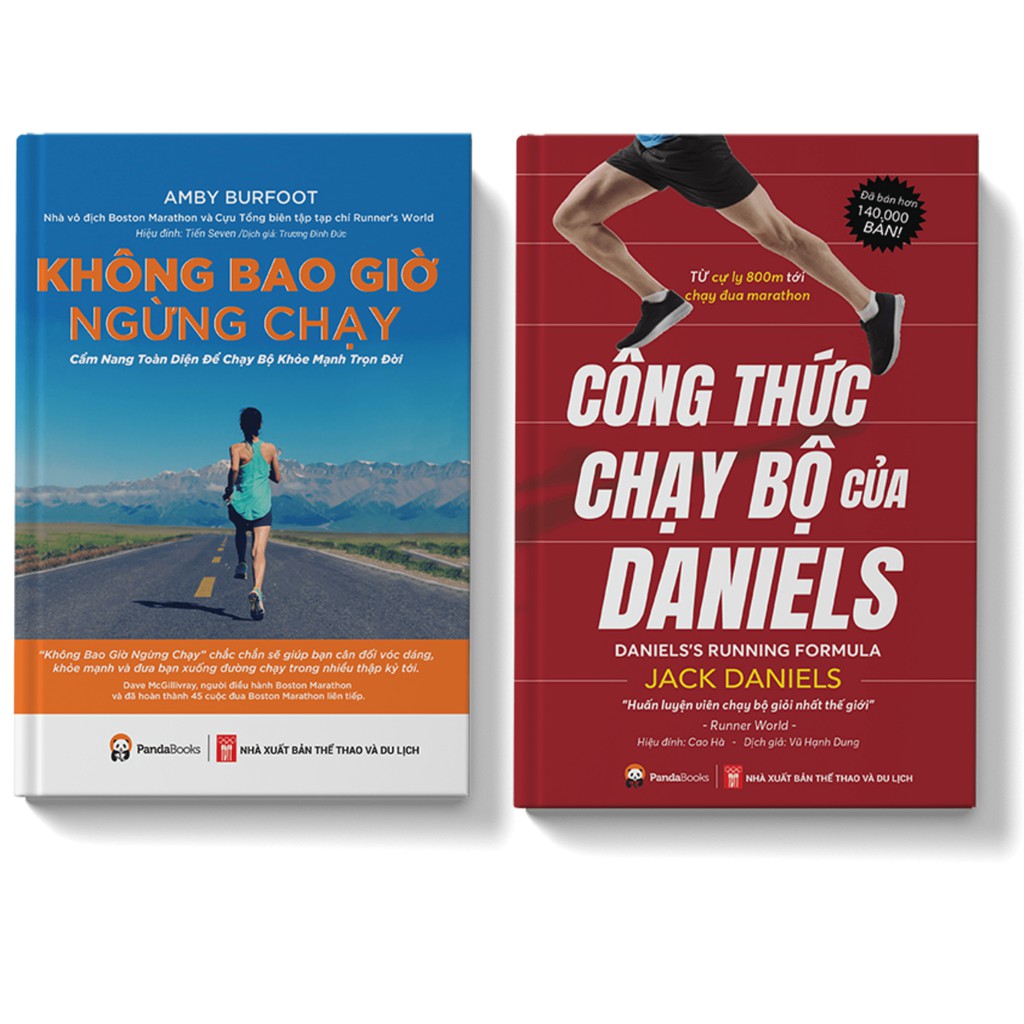 Sách Combo Cẩm Nang Chạy Bộ Để Khỏe Không Bao Giờ - Công Thức Chạy Bộ Của Daniels - Pandabooks