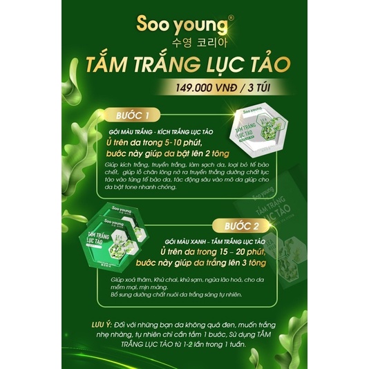 TẮM TRẮNG LỤC TẢO