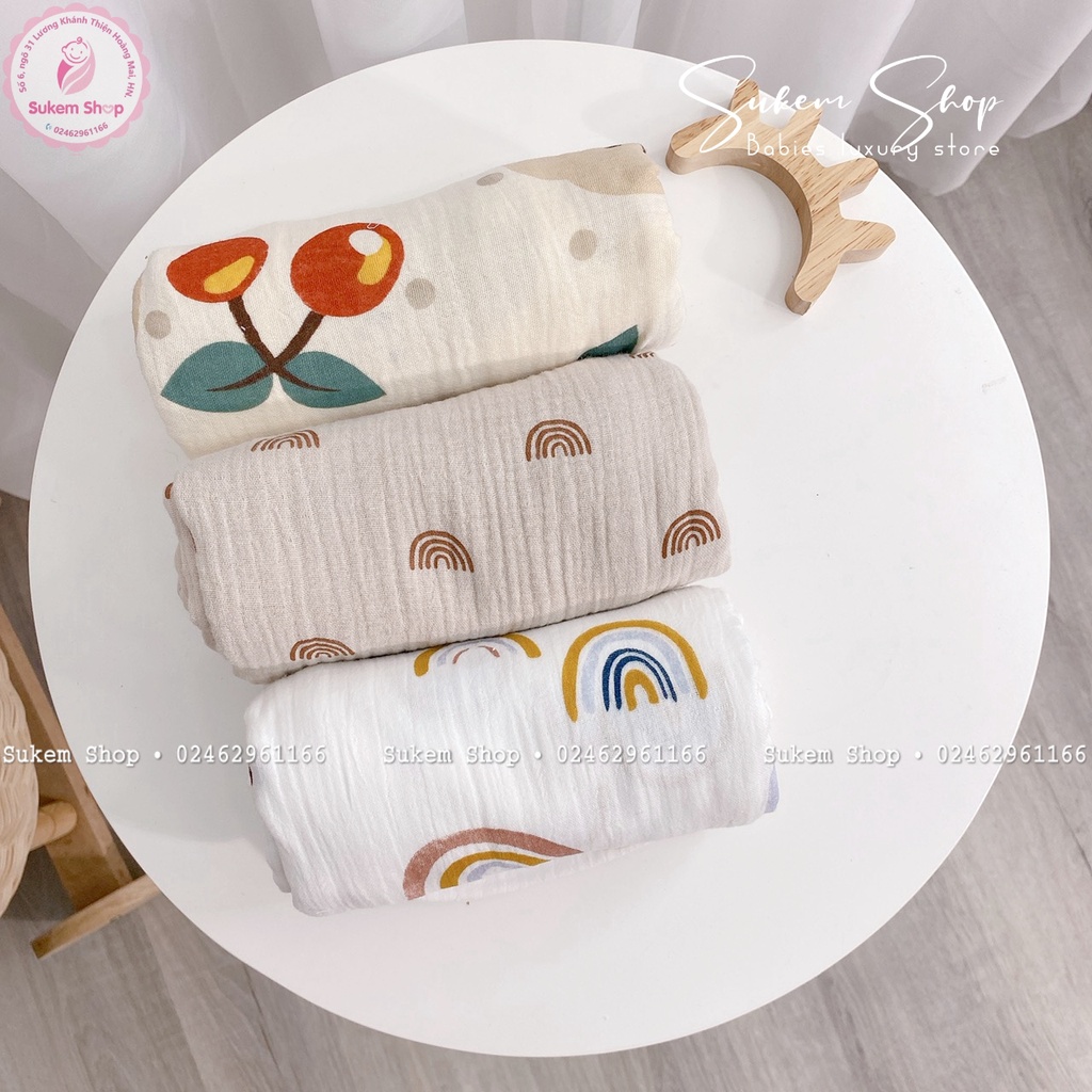 Khăn Tắm Xô Bé Bé/ Khăn Đa Năng Chất Xô Muslin Mềm Mại Thấm Hút