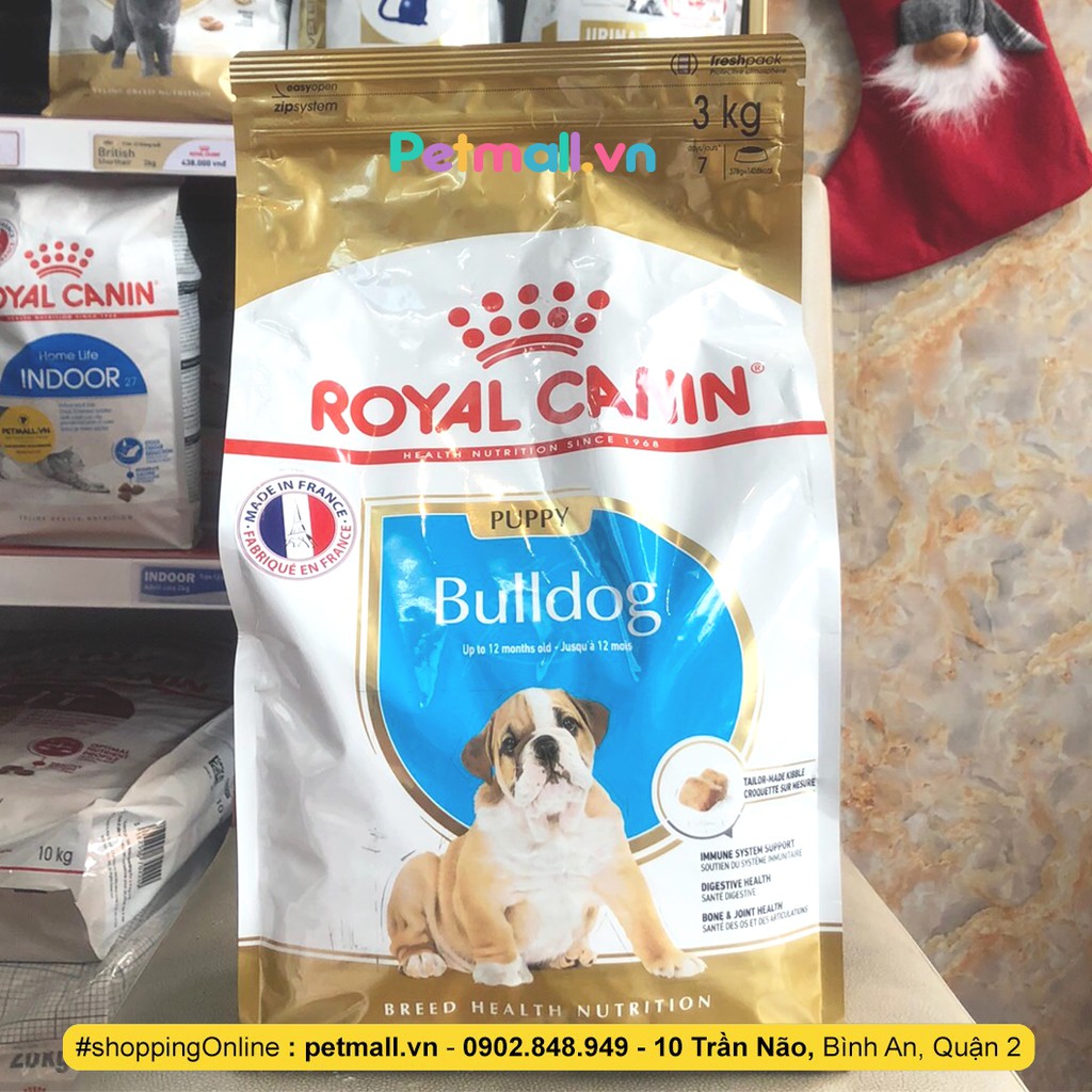 Thức ăn hạt Royal Canin Bulldog Puppy 3kg