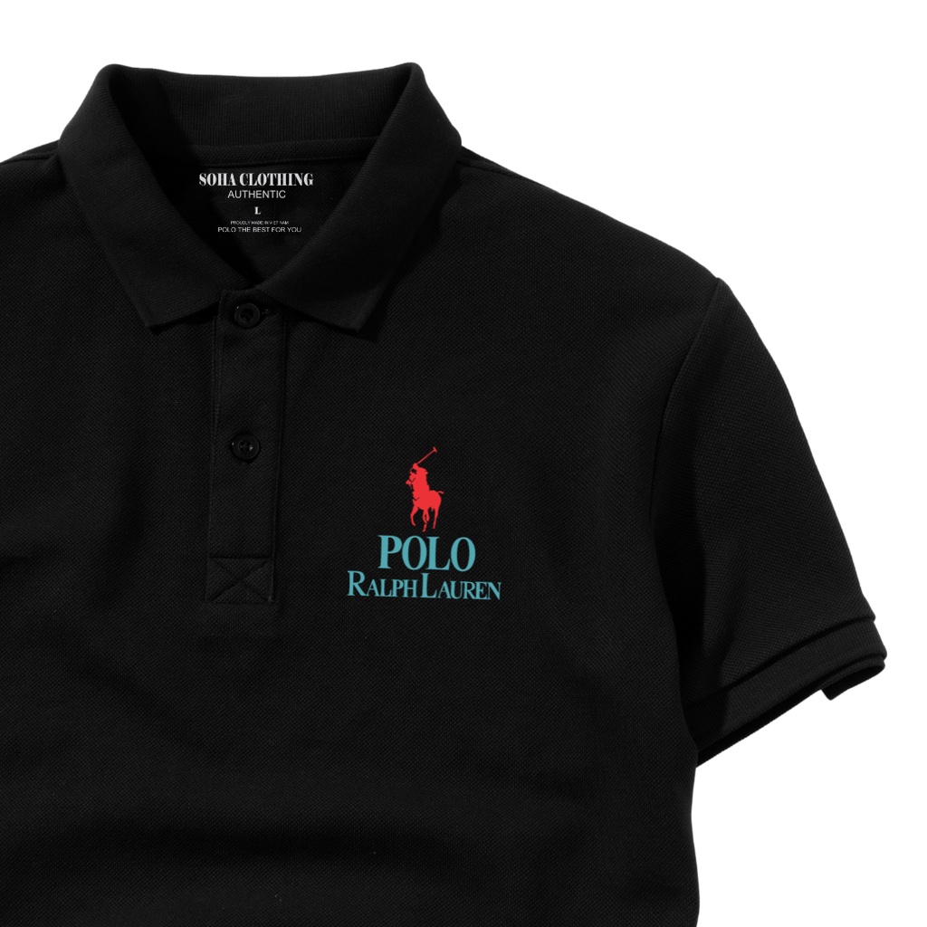 Áo Thun Polo Nam Basic cổ bẻ vải Cá Sấu chuẩn form,hình in sắc nét, POLO LAUREN-SoHa Clothing