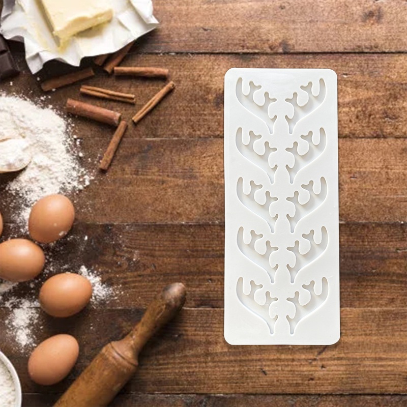 Khuôn Silicone Tạo Hình Gạc Hươu Trang Trí Bánh Sáng Tạo
