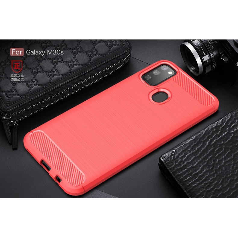 Ốp điện thoại sợi cacbon chống sốc cho SAMSUNG GALAXY M21