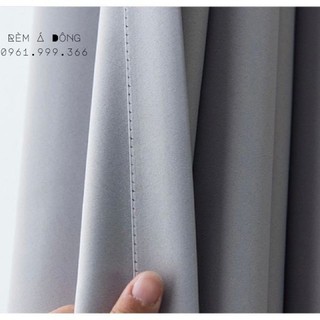 HN_Rèm vải trơn màu không họa tiết - màu xám khói, NHIỀU SIZE, CÓ SẴN