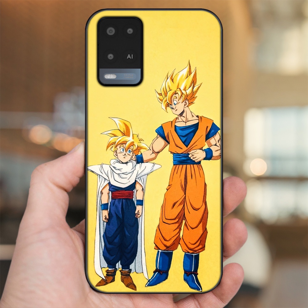 Ốp lưng Oppo A54 4G, A54 5G viền đen in hình Gohan Dragon Ball
