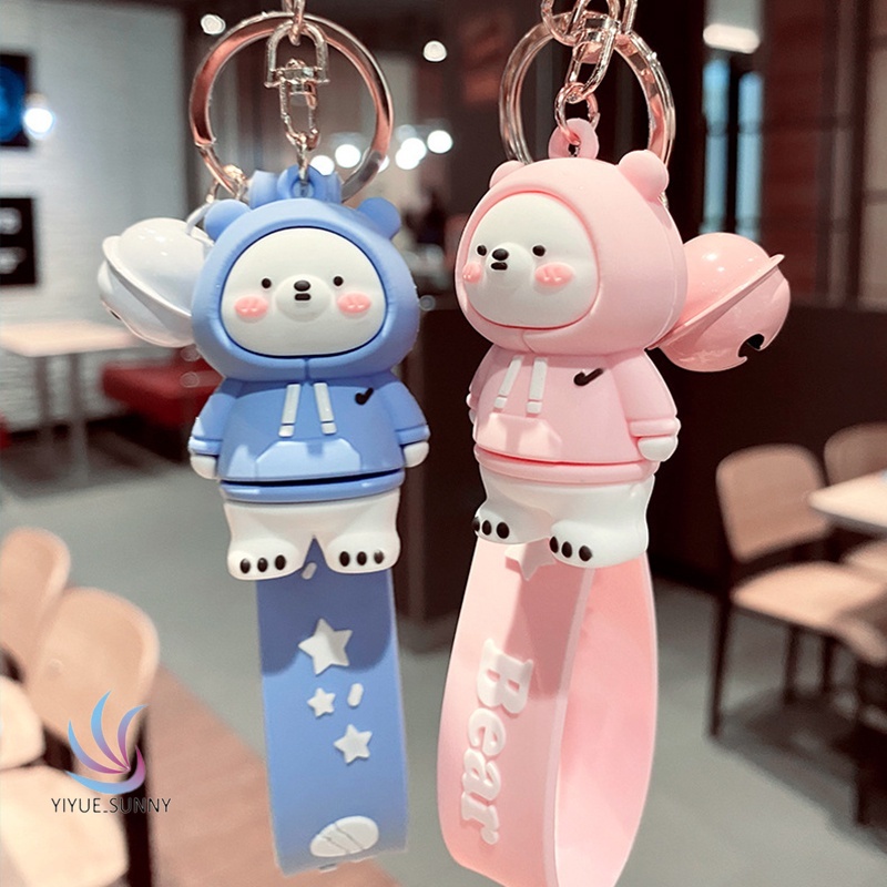 Móc Khóa Hình Gấu Bông Dễ Thương Phong Cách Hàn Quốc