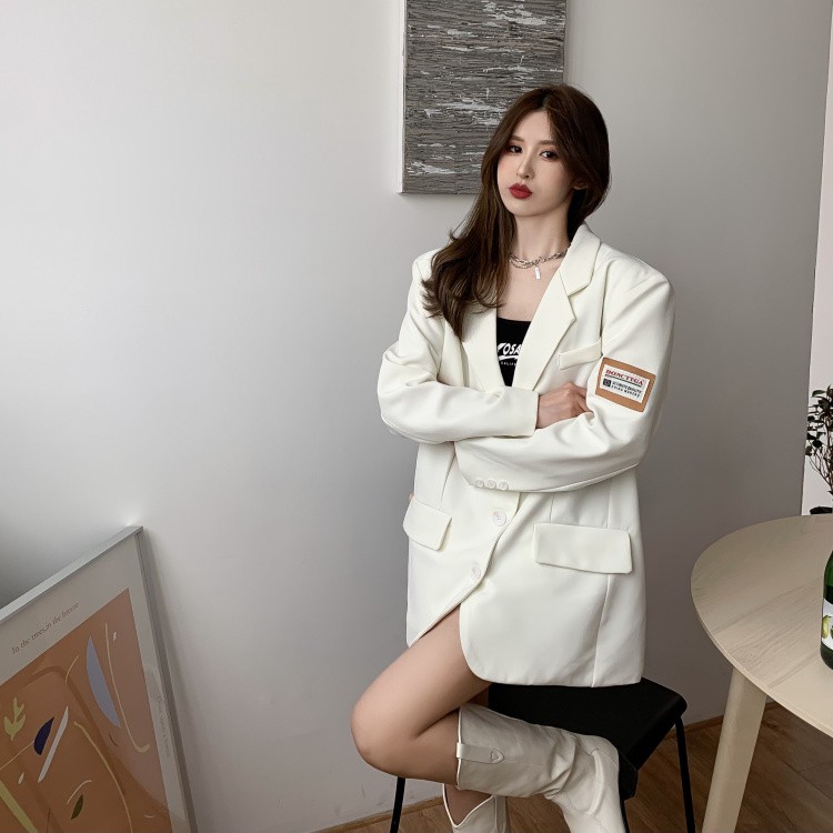 Ảnh thật 4 hình cuối-2W482.Áo blazer nam nữ Unisex phong cách Hàn Quốc