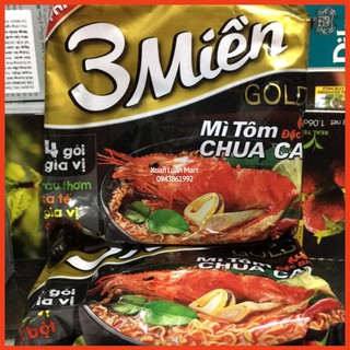Set 5 gói Mì Tôm 3 Miền Gold Chua Cay 75g