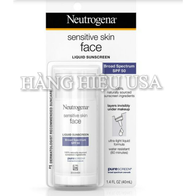 DATE 2021💥Kem chống nắng Neutrogena pure & free liquid SPF 50