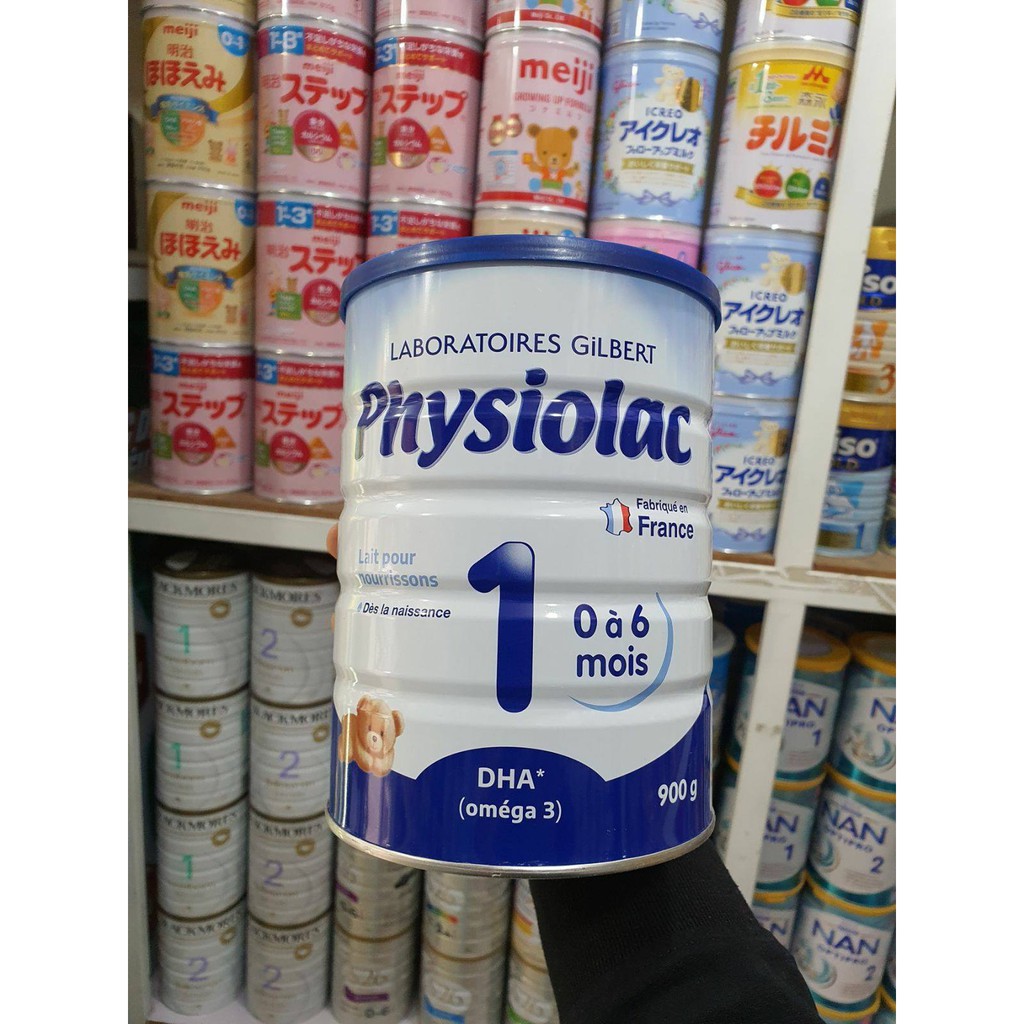 Sữa bột Physiolac số 1, 2, 3 900g [Mẫu mới]