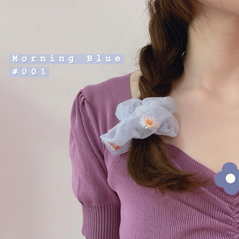 Scrunchies Dây Buộc Tóc Co Giãn Hình Hoa Cúc Thời Trang Hàn Quốc Cho Nữ | BigBuy360 - bigbuy360.vn