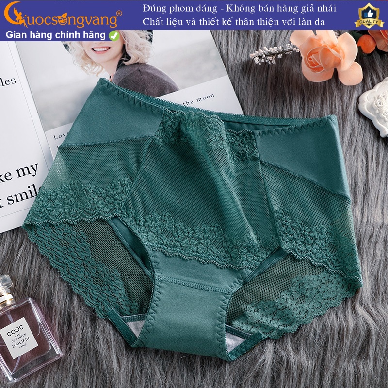 Quần chíp nữ lưới quần lót nữ lưới cotton mã GLDL047