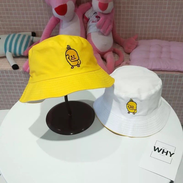 Nón Bucket vành tròn hoạ tiết Con Vịt phong cách Ulzzang form unisex cho nam và nữ - B6