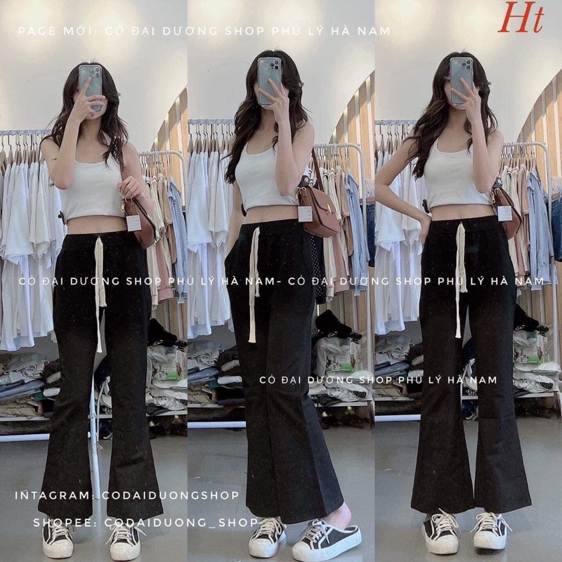 Quần loe dây bụng HT12