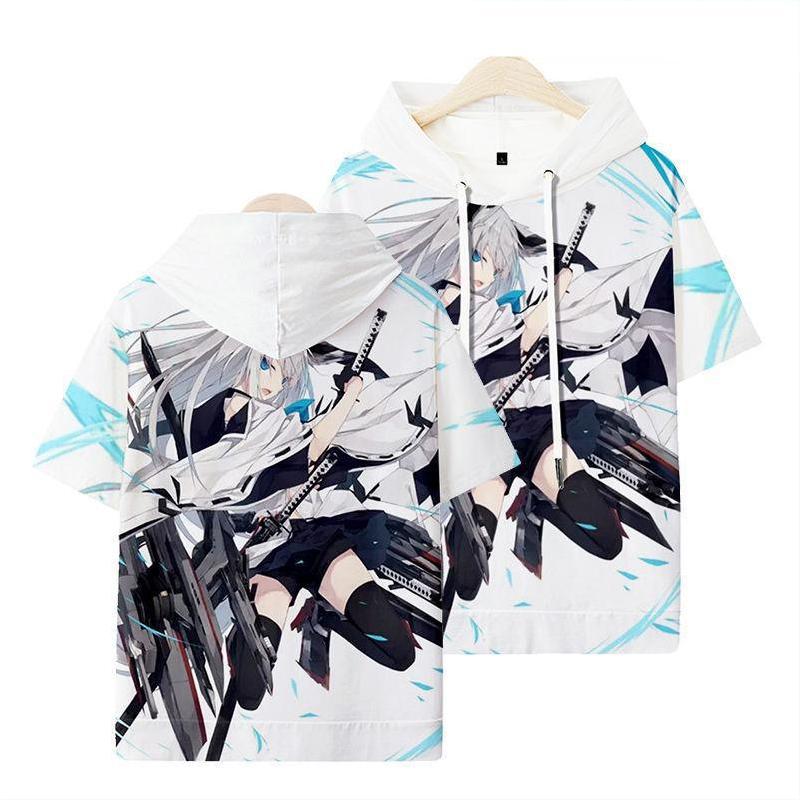 Áo Hoodie Tay Ngắn Hóa Trang Fubuki Ookami Mio Độc Đáo Plus Size | BigBuy360 - bigbuy360.vn