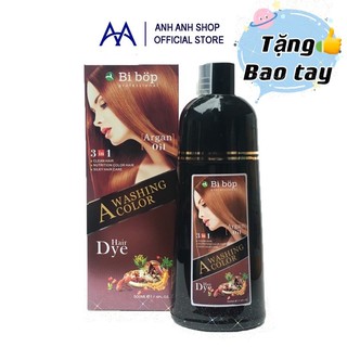 ✅[CHÍNH HÃNG] DẦU GỘI NÂU/ĐEN TÓC PHỦ BẠC BIBOP NHẬT BẢN 500ML