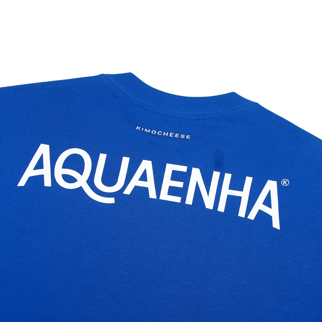 Áo thun AQUAENHA - Kimocheese | sản phẩm thuộc thiết kế và sản xuất của Kimocheese | tay ngắn màu xanh dương 100% Cotton