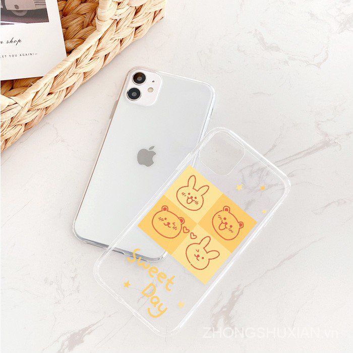 Ốp lưng iphone Sweet Day viền trong chống ố 5/5s/6/6plus/6s/6splus/7/7plus/8/8plus/x/xr/xs/11/12/pro/max/plus/promax