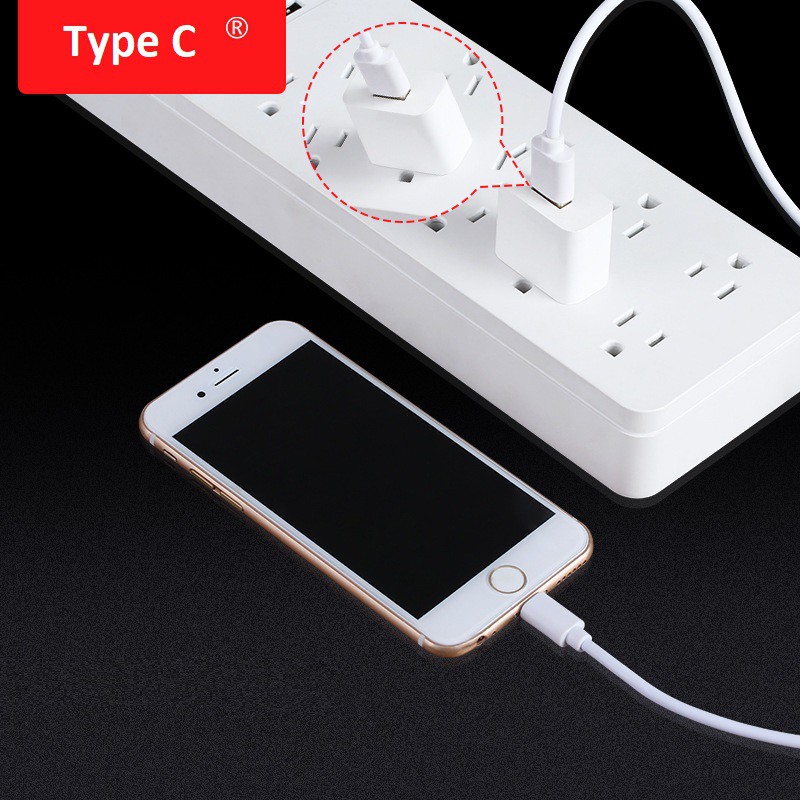 Cáp sạc USB Type C hỗ trợ sạc nhanh cho Smartphone Android (0,3m)