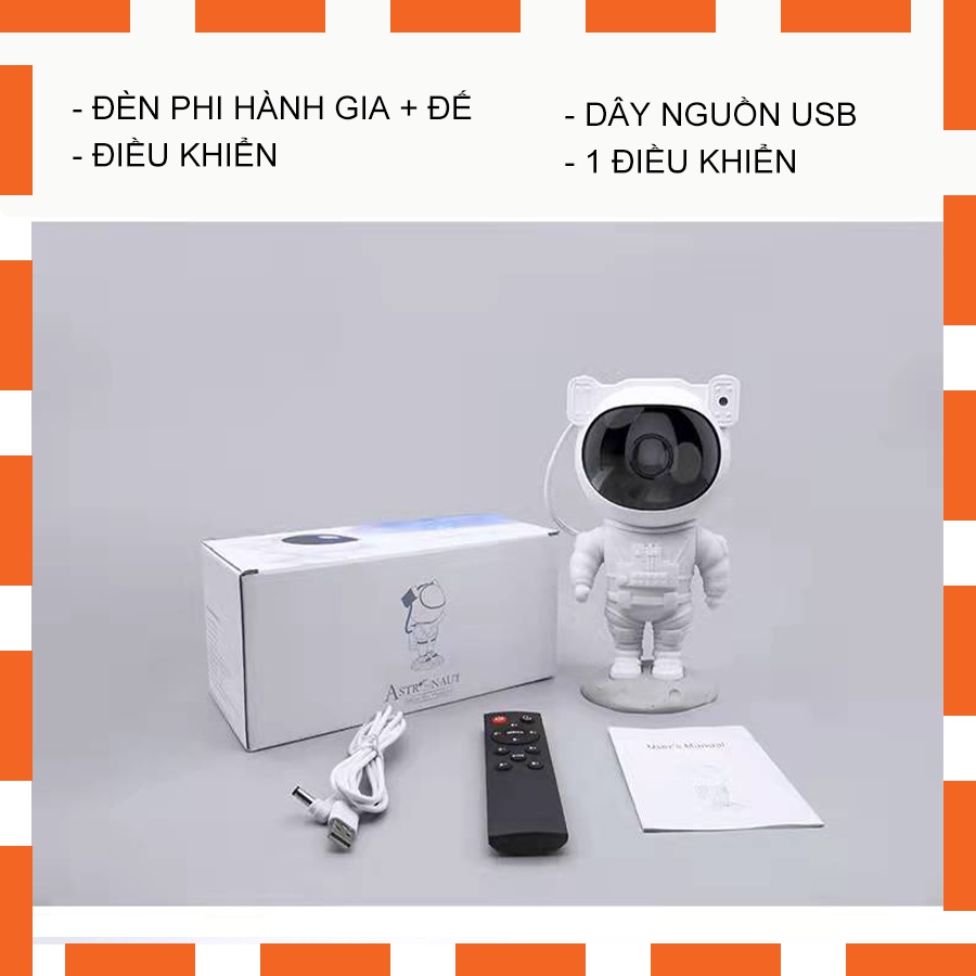 Đèn chiếu sao cực đỉnh, đèn phi hành gia dải ngân hà galaxy siêu chill [TẶNG REMOTE] - DiTu Decor