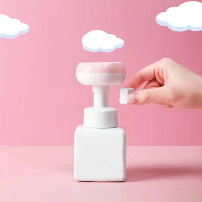 [Hàng mới về] 300ML Bình đựng xà phòng tạo bọt hình bông hoa tiện dụng