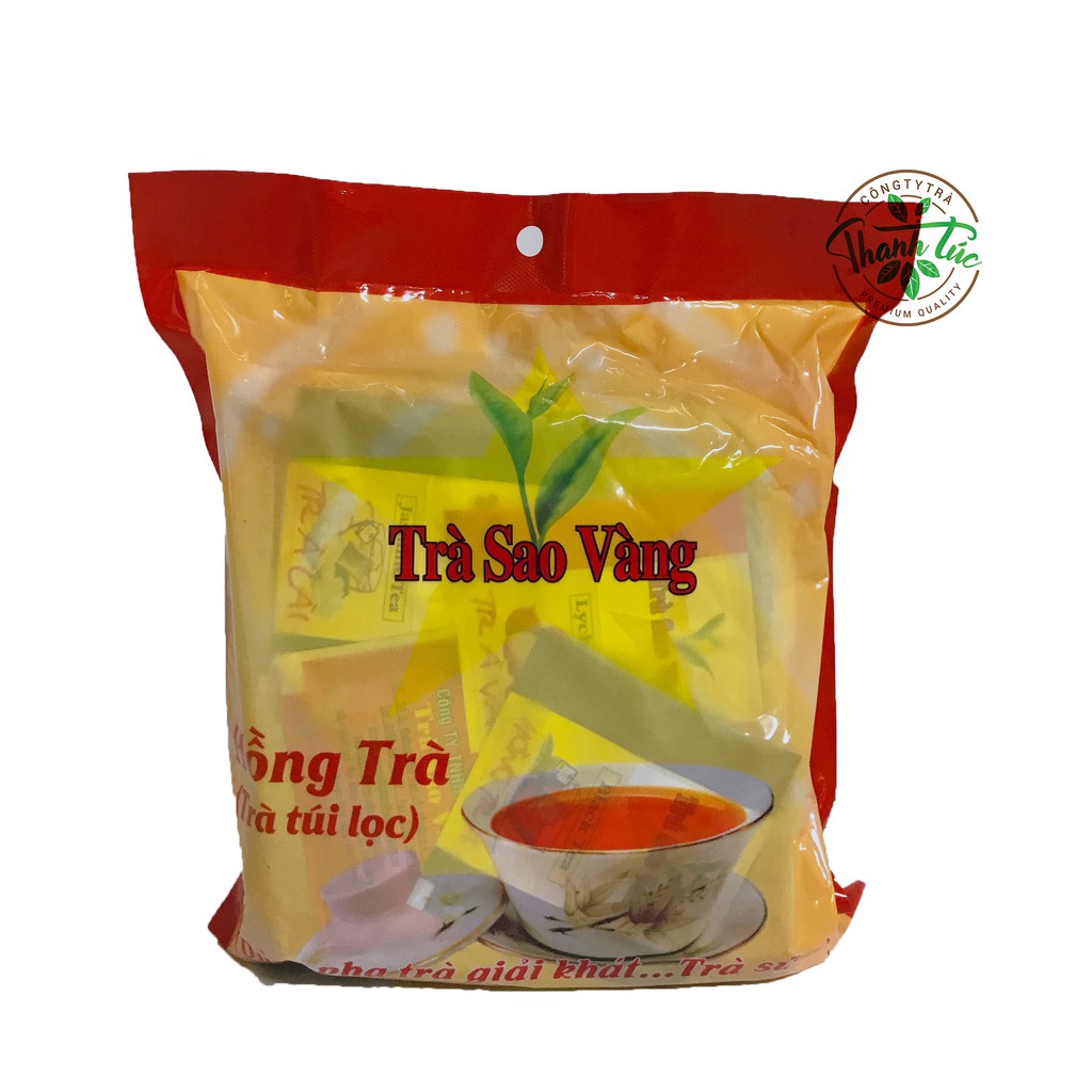 [Mã 77FMCGSALE1 giảm 10% đơn 250K] Hồng Trà Pha Trà Sữa Túi Lọc Sao Vàng Gói 300gr
