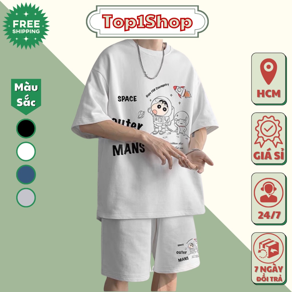 Đồ bộ nam SPACE OUTER MANS chất thun lưới cao cấp size S M L XL mặc nhà ngủ thể thao tập gym siêu mát mùa hè P3