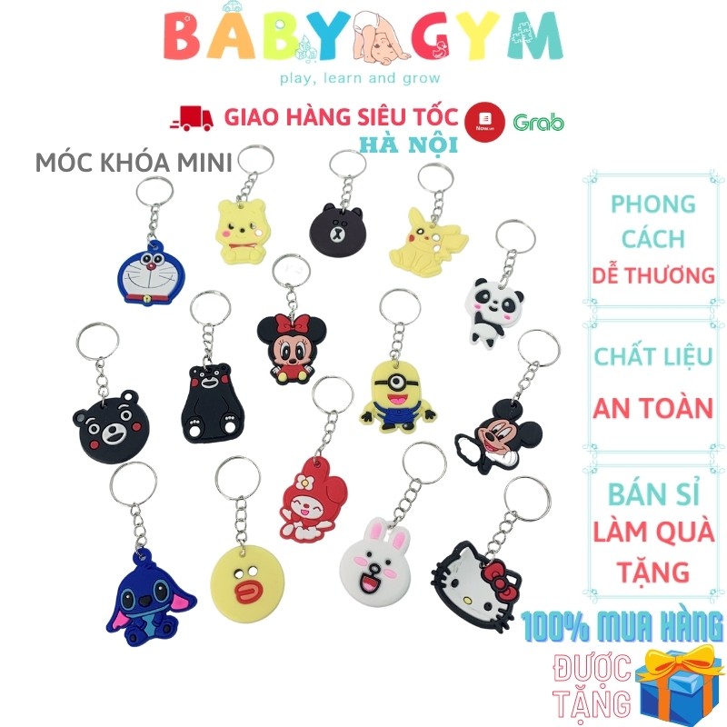 Móc Khóa Cute Mini – Móc Chìa Khóa Dễ Thương Hình Anime Nhiều Màu Sắc