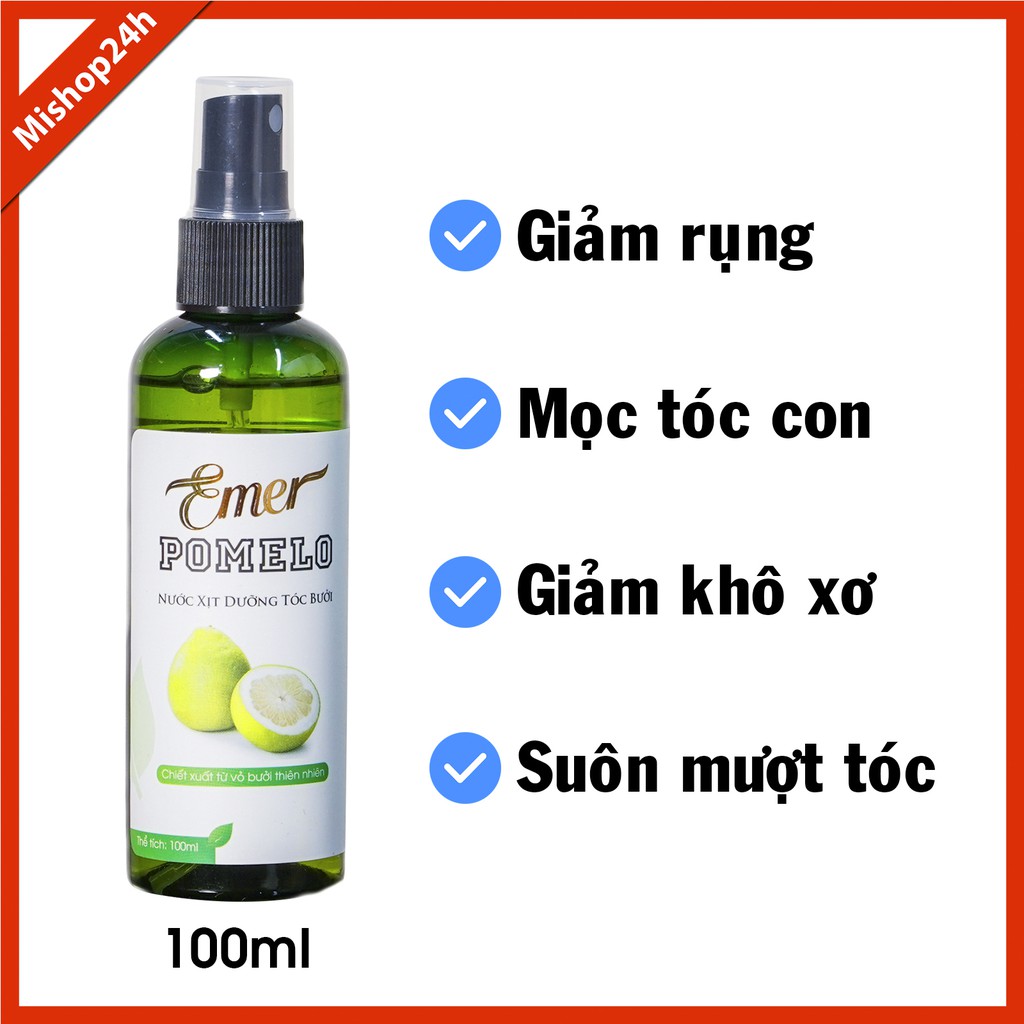 Dưỡng Tóc Tinh Dầu Bưởi Pomelo 100ml, trị rụng tóc, kích thích mọc tóc con.