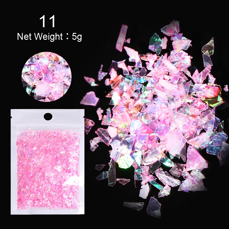 [Hàng mới về] Túi kim tuyến giấy trang trí móng tay nhiều màu sắc