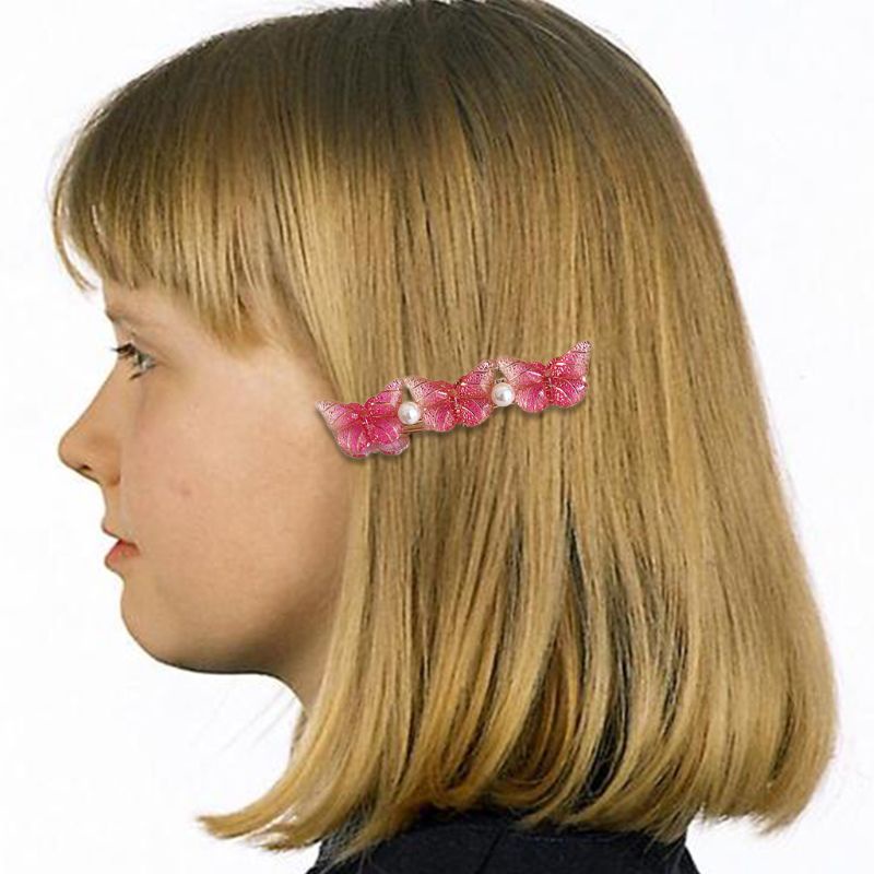 Kẹp Tóc Mỏ Vịt Đính Hạt Ngọc Trai 3D Nhiều Màu Cho Nữ