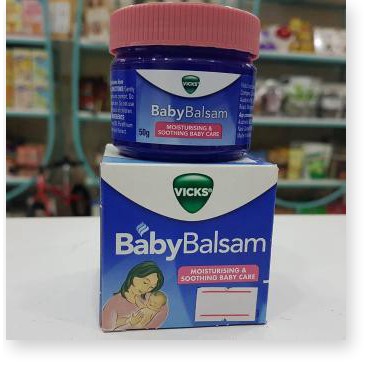 [Mã giảm giá mỹ phẩm chính hãng] [Mẫu Mới] Dầu Vicks Baby Balsam 50g Úc