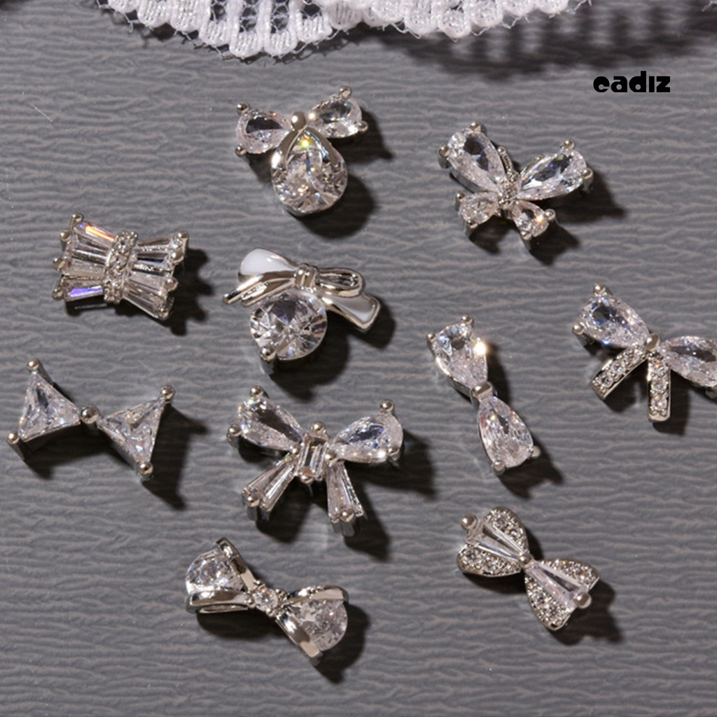 Phụ Kiện Nơ Đính Trang Trí Móng Tay Chống Gỉ DIY