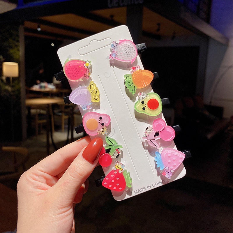 Set 10 Kẹp Tóc Kiểu Dáng Ngọt Ngào Dễ Thương Cho Bé