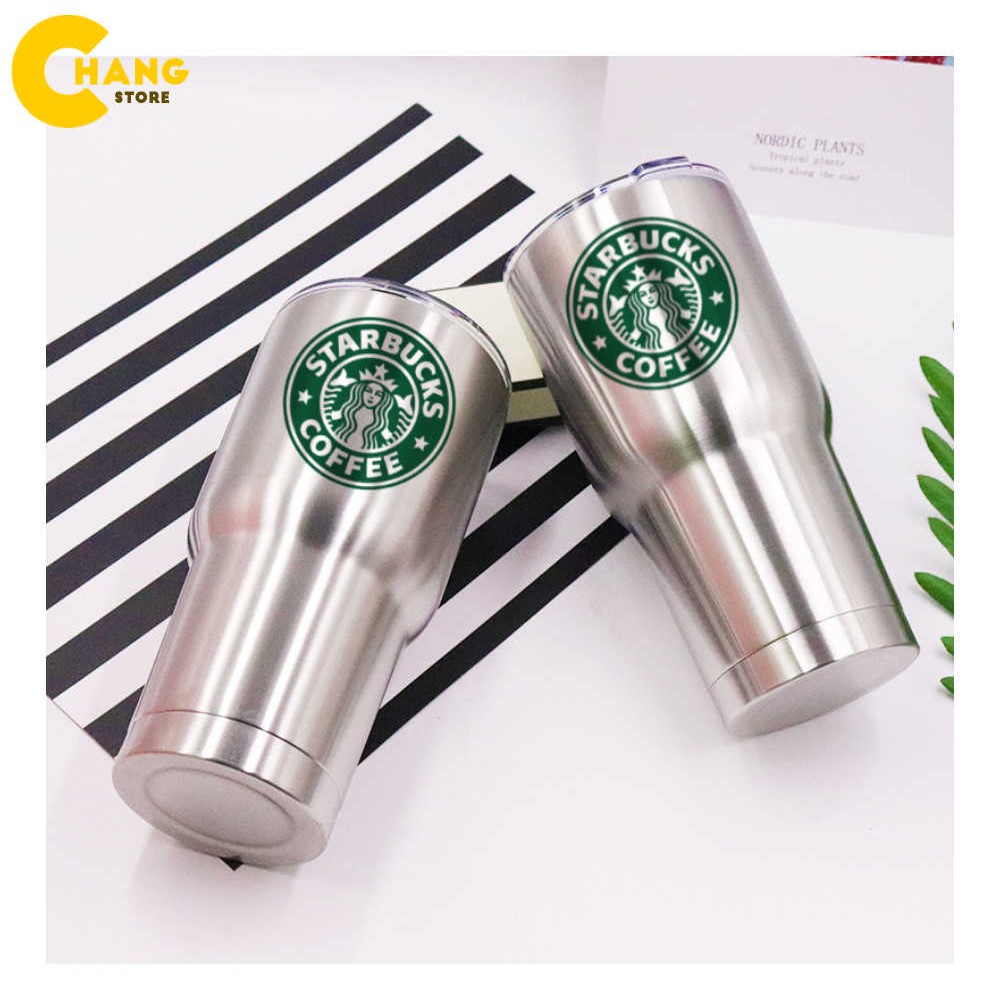 Cốc Giữ Nhiệt STARBUCKS Thái Lan 900ml Chống Trào Tiện Lợi + Tặng Kèm Full Bộ Phụ Kiện Ống Hút Tái Sử Dụng Và Túi Đựng