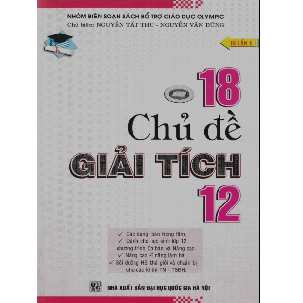 18 Chủ Đề Giải Tích 12