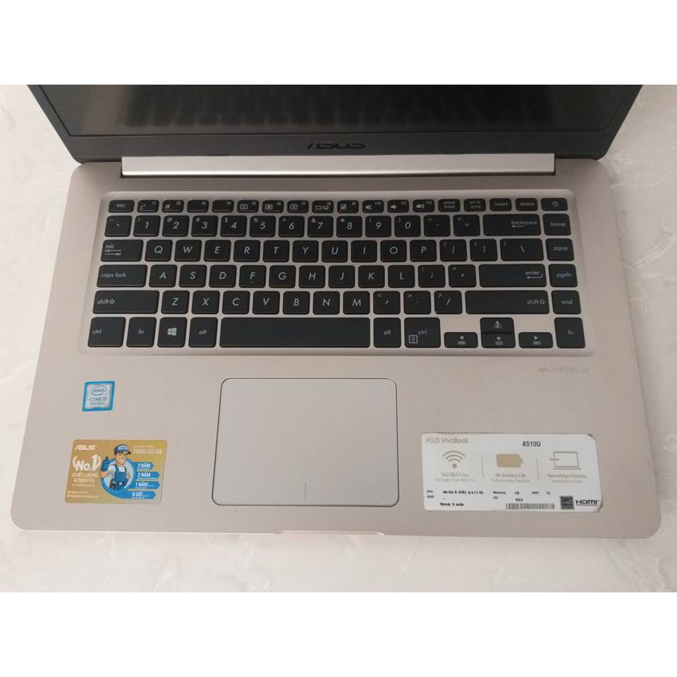 Laptop Asus Vivobook A510UA I5 8250U -SSD 128G+HDD 1T - Còn Bảo hành hãng gần 1 năm | BigBuy360 - bigbuy360.vn