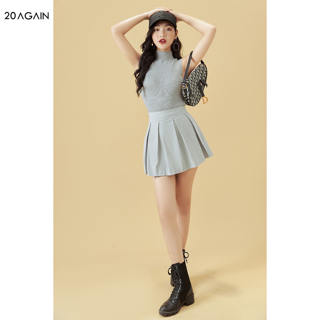 Áo len nữ ôm boby sát nách 20AGAIN, thiết kế bacsic trẻ trung ALA0051 | BigBuy360 - bigbuy360.vn