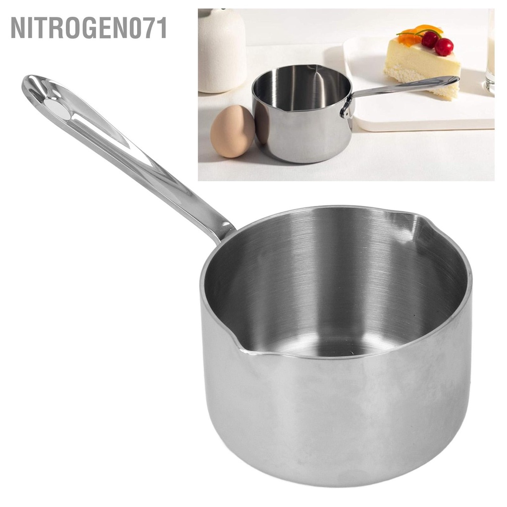 Nitrogen071 Nồi sữa nóng bằng thép không gỉ đun chảy sô cô la có đường sôi  bơ phô mai với vòi rót kép