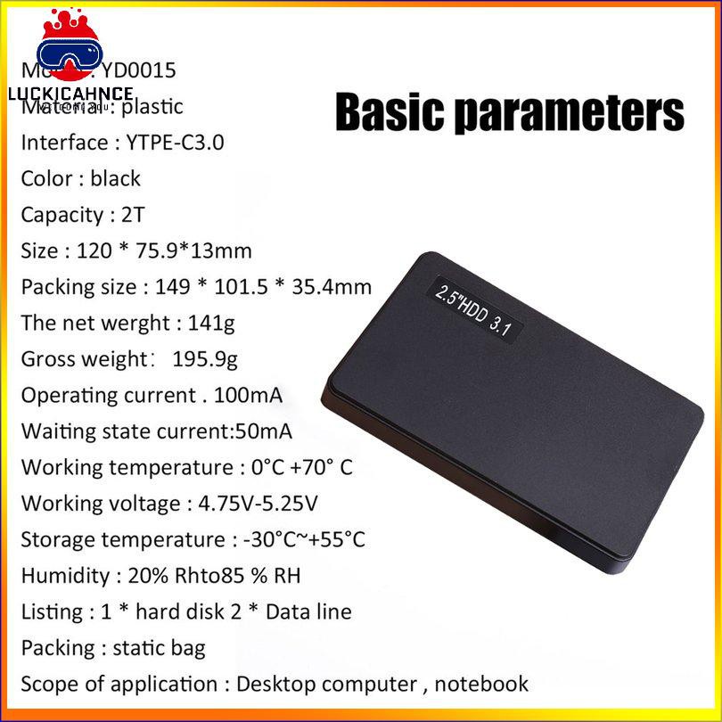 Ổ Cứng Ngoài Yd0015 500gb 1tb 2.5 Inch Tốc Độ Cao Cho Android To 3.0 | BigBuy360 - bigbuy360.vn