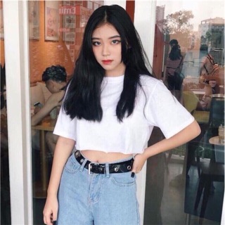 Áo croptop form rộng cực chất