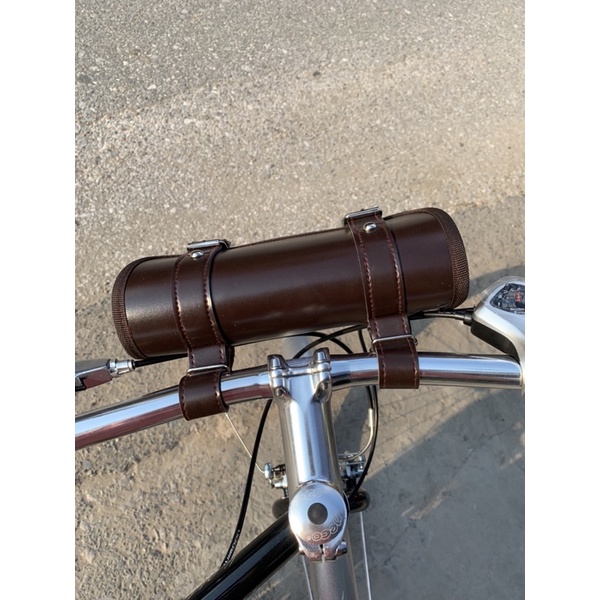 Túi da treo phía trước xe đạp, túi treo tay lái xe đạp, treo baga xe đạp cỡ nhỏ