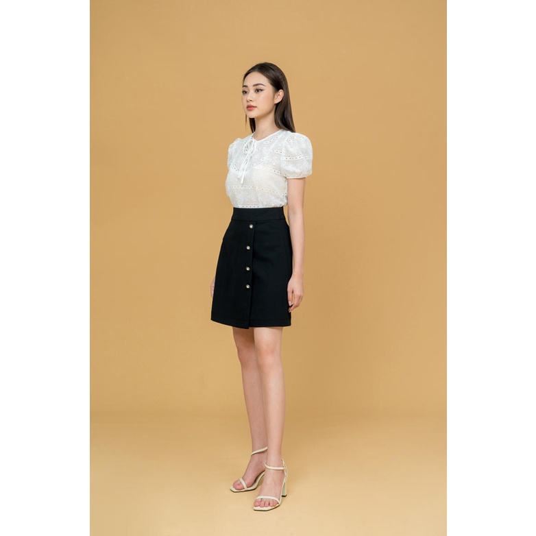 De Leah - Chân Váy Mini Đắp Vạt - Thời Trang Thiết Kế