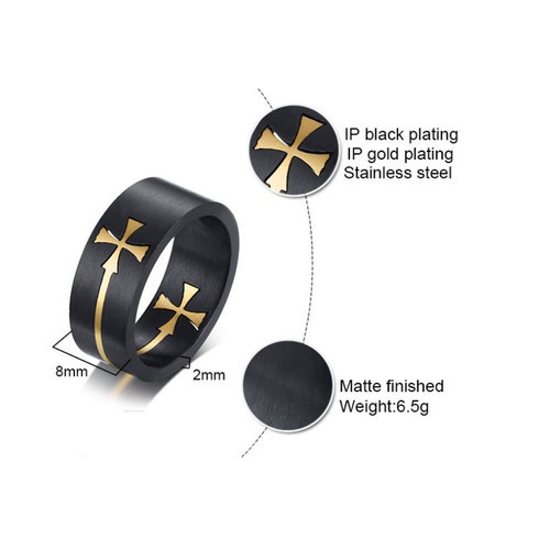 Nhẫn Nam Bản To Thép Titan Ko Han Rỉ TT 3721