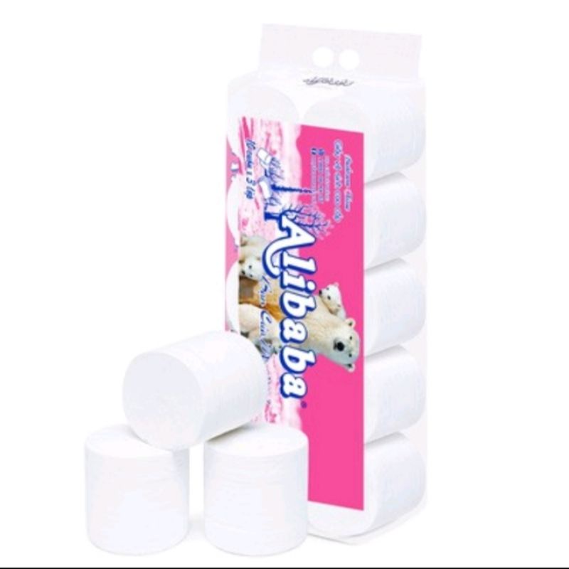Giấy Vệ Sinh My Lan Gấu Hồng hàng 4 lớp Không lõi