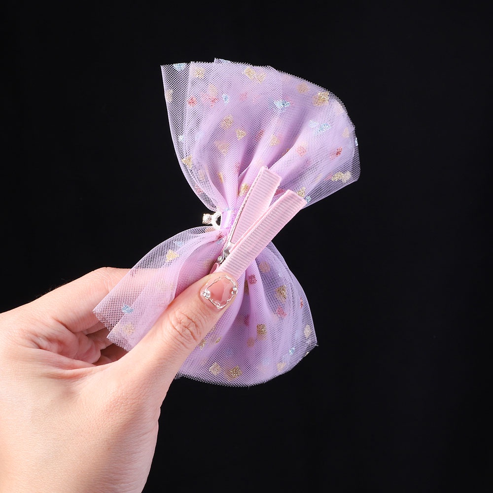 Kẹp tóc KIDSBOWS đính nơ vải chiffon xinh xắn cho bé gái