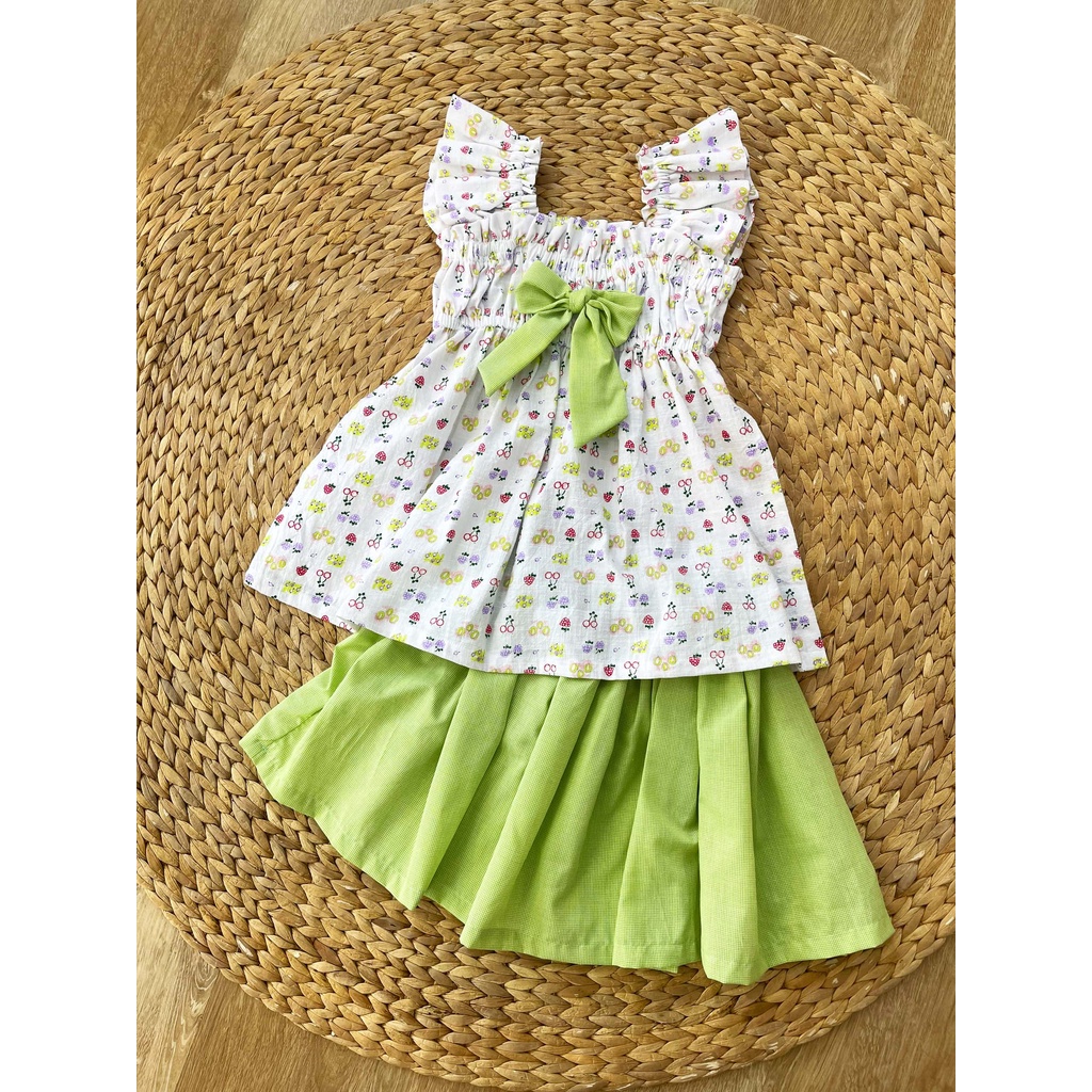 Set Áo dài cách tân bé gái Festival Sora Chan Tay Nhún 9kg-46kg SoraChan-M170,M171,M172,M173
